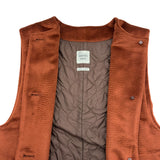エルメス HERMES セリエボタンアルパカ混ロングベスト 3H0124DH ブラウン アルパカ レディース その他アウター