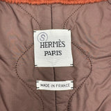 エルメス HERMES セリエボタンアルパカ混ロングベスト 3H0124DH ブラウン アルパカ レディース その他アウター