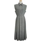 クリスチャン・ディオール Christian Dior ノースリーブワンピース 251R30A1186 グレー ウール レディース ワンピース