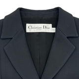 クリスチャン・ディオール Christian Dior ウールロングベスト 111D01A1166 ブラック ウール レディース ベスト