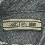 クリスチャン・ディオール Christian Dior BEE刺繍半袖ワンピース 312R17A3517 インディゴ コットン レディース ワンピース