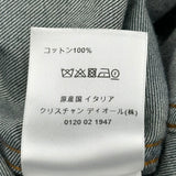 クリスチャン・ディオール Christian Dior BEE刺繍半袖ワンピース 312R17A3517 インディゴ コットン レディース ワンピース