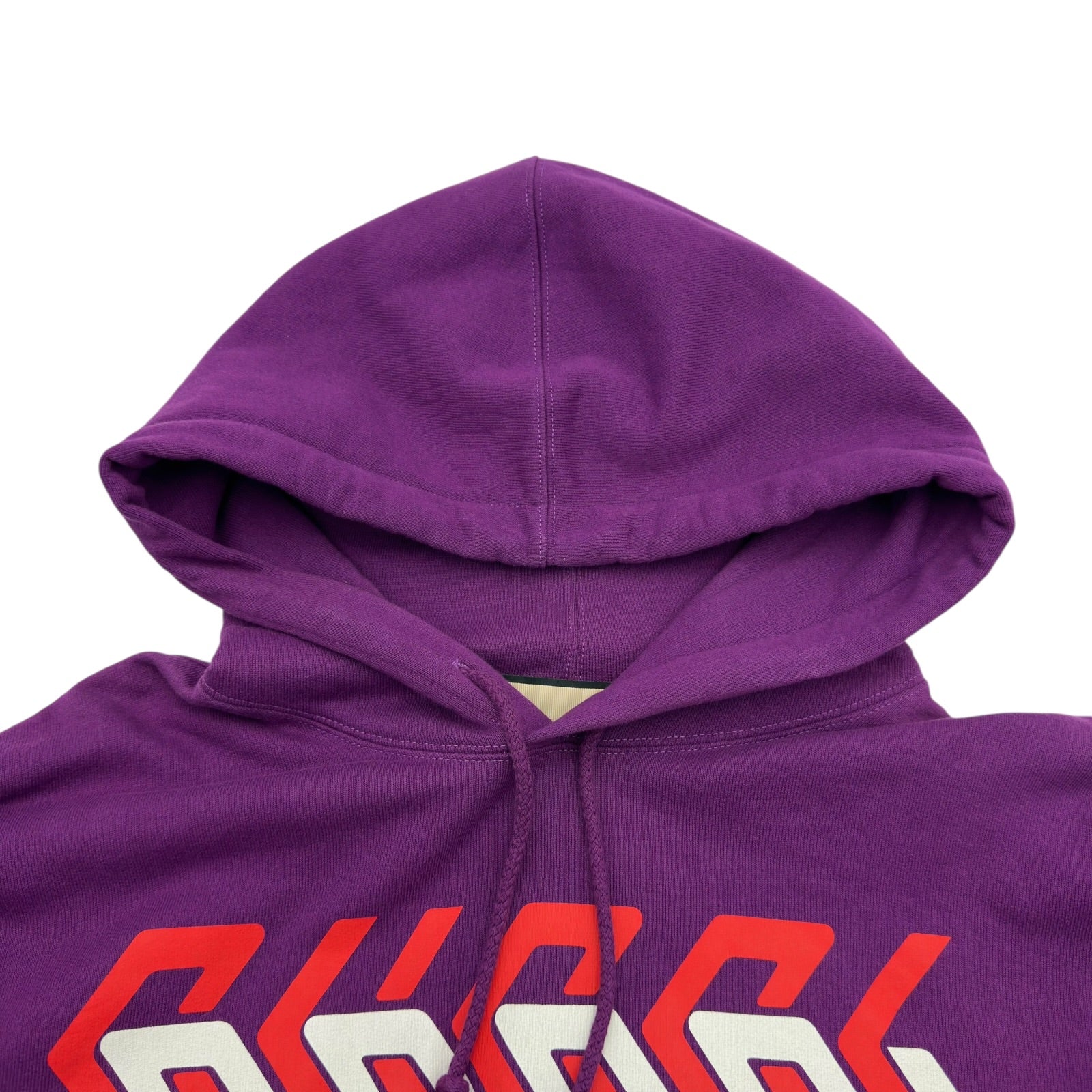 グッチ GUCCI ロゴプリントスウェットパーカー 715911 パープル