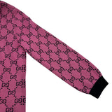 グッチ GUCCI GG総柄ニットカーディガン 662036 ピンク ウール メンズ カーディガン