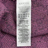 グッチ GUCCI GG総柄ニットカーディガン 662036 ピンク ウール メンズ カーディガン