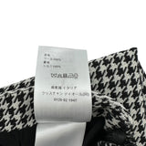 クリスチャン・ディオール Christian Dior 千鳥格子プリーツミディスカート 351J01A1423 ホワイト/ブラック ウール レディース スカート