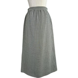 クリスチャン・ディオール Christian Dior 千鳥格子プリーツミディスカート 351J01A1423 ホワイト/ブラック ウール レディース スカート