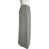 クリスチャン・ディオール Christian Dior 千鳥格子プリーツミディスカート 351J01A1423 ホワイト/ブラック ウール レディース スカート