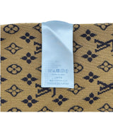 ルイ・ヴィトン LOUIS VUITTON モノグラム総柄 ノースリーブワンピース FJKD94 ブラウン シルク レディース ワンピース