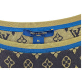 ルイ・ヴィトン LOUIS VUITTON モノグラム総柄 ノースリーブワンピース FJKD94 ブラウン シルク レディース ワンピース