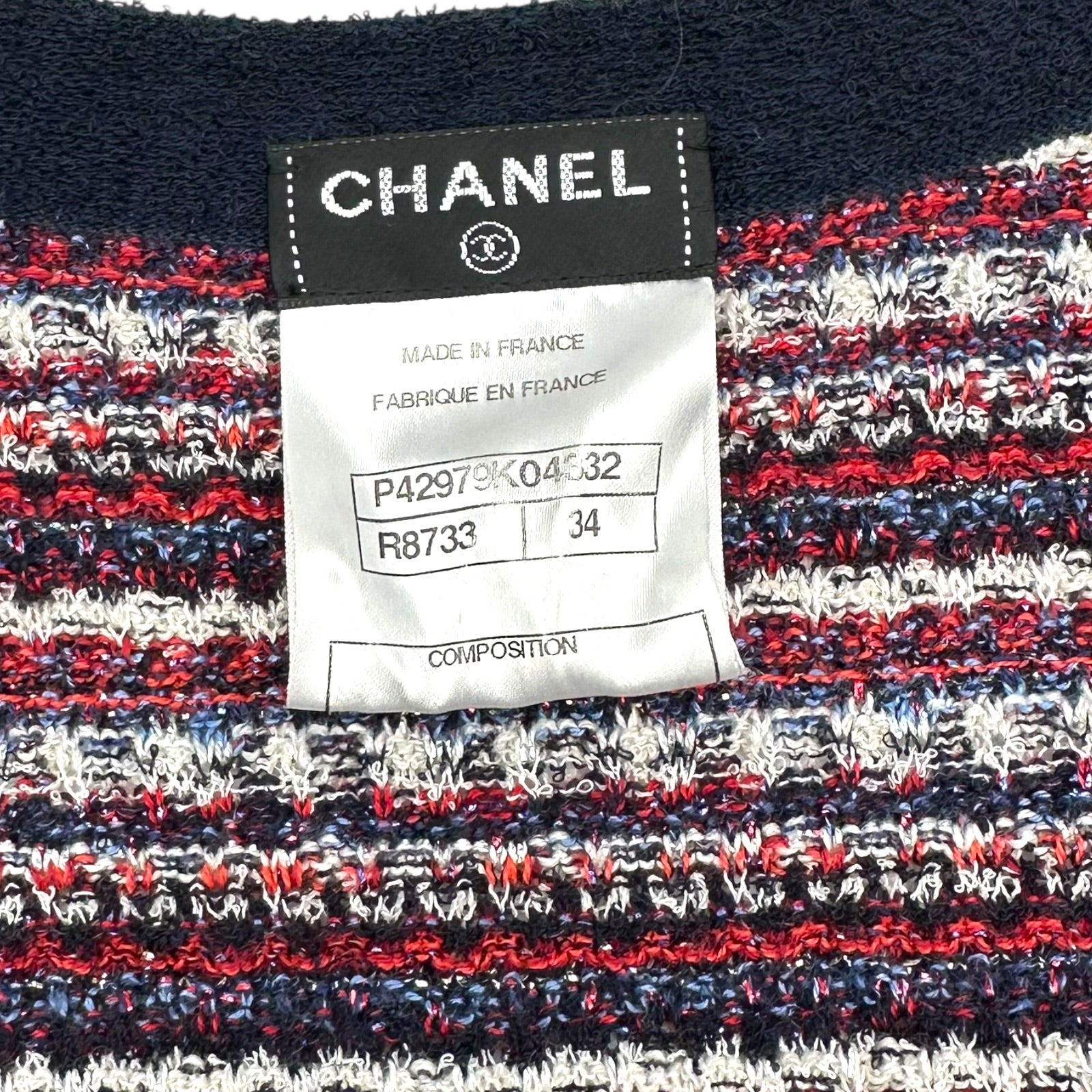 シャネル CHANEL ラメニットカーディガン P42979 マルチカラー