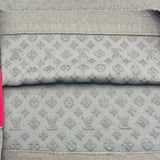 ルイ・ヴィトン LOUIS VUITTON モノグラムエンボスノースリーブワンピース FMKD83 ブラック シルク レディース ワンピース