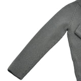 ルイ・ヴィトン LOUIS VUITTON ロゴパッチニットセーター FRKC95 グレー ウール レディース カーディガン
