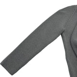 ルイ・ヴィトン LOUIS VUITTON ロゴパッチニットセーター FRKC95 グレー ウール レディース カーディガン