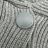 ルイ・ヴィトン LOUIS VUITTON ロゴパッチニットセーター FRKC95 グレー ウール レディース カーディガン