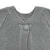 ルイ・ヴィトン LOUIS VUITTON ロゴパッチニットセーター FRKC95 グレー ウール レディース カーディガン