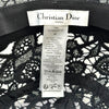 クリスチャン・ディオール Christian Dior ロゴ刺繍レースバケットハット 32DBM923X148 ブラック コットン ユニセックス その他ファッション雑貨