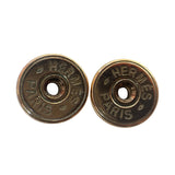 エルメス HERMES ポップH ピアス ブラック・GD エナメル・メタル アクセサリー