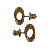 エルメス HERMES ポップH ピアス ブラック・GD エナメル・メタル アクセサリー