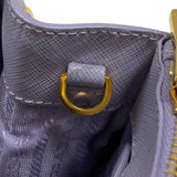 プラダ PRADA ガレリアミディアム BN2863 パープル ゴールド金具 サフィアーノ レディース ハンドバッグ ショルダーバッグ
