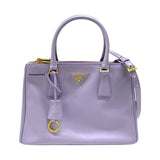 プラダ PRADA ガレリアミディアム BN2863 パープル ゴールド金具 サフィアーノ レディース ハンドバッグ ショルダーバッグ
