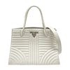 プラダ PRADA ダイアグラム ハンドバッグ 1BA165 ホワイト カーフ レディース ショルダーバッグ