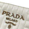 プラダ PRADA ダイアグラム ハンドバッグ 1BA165 ホワイト カーフ レディース ショルダーバッグ