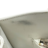 プラダ PRADA ダイアグラム ハンドバッグ 1BA165 ホワイト カーフ レディース ショルダーバッグ