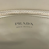 プラダ PRADA ダイアグラム ハンドバッグ 1BA165 ホワイト カーフ レディース ショルダーバッグ