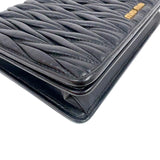 ミュウミュウ miu miu マテラッセチェーンウォレット 5BP001 ブラック ナッパレザー レディース ショルダーバッグ