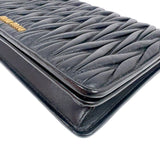 ミュウミュウ miu miu マテラッセチェーンウォレット 5BP001 ブラック ナッパレザー レディース ショルダーバッグ