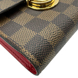 ルイ・ヴィトン LOUIS VUITTON ポルトフォイユ・コアラ N60005 ブラウン ダミエ レディース 三つ折り財布