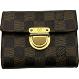 ルイ・ヴィトン LOUIS VUITTON ポルトフォイユ・コアラ N60005 ブラウン ダミエ レディース 三つ折り財布