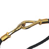 エルメス HERMES ジャンボブレスレット ブラック ゴールド金具 スイフト レディース ブレスレット