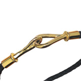 エルメス HERMES ジャンボブレスレット ブラック ゴールド金具 スイフト レディース ブレスレット