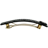 シャネル CHANEL ココマーク ラインストーン バレッタ ブラック レジン/ラインストーン/メタル アクセサリー