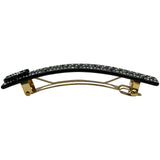 シャネル CHANEL ココマーク ラインストーン バレッタ ブラック レジン/ラインストーン/メタル アクセサリー