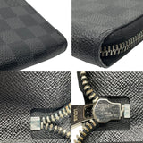 ルイ・ヴィトン LOUIS VUITTON ジッピーオーガナイザー N63077 ブラック ダミエ・グラフィット メンズ 長財布