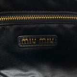 ミュウミュウ miu miu アルカディ レザーバッグ 5BB142 ブラック ゴールド金具 レディース ハンドバッグ ショルダーバッグ