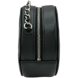 シャネル CHANEL ラウンド チェーンバッグ A70657 30番台 ブラック シルバー金具 キャビアスキン レディース ショルダーバッグ