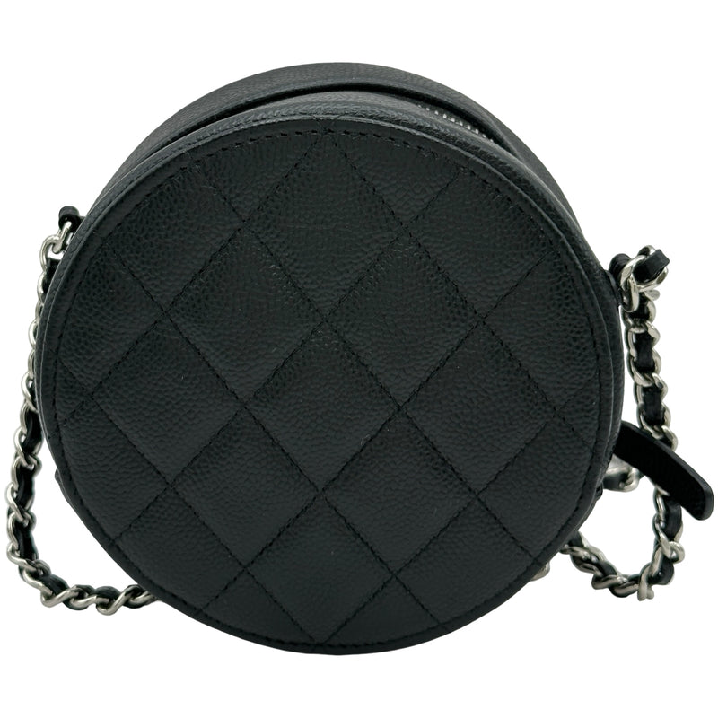 シャネル CHANEL ラウンド チェーンバッグ A70657 30番台 ブラック