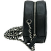 シャネル CHANEL ラウンド チェーンバッグ A70657 30番台 ブラック シルバー金具 キャビアスキン レディース ショルダーバッグ