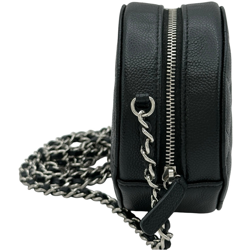シャネル CHANEL ラウンド チェーンバッグ A70657 30番台 ブラック