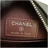 シャネル CHANEL ラウンド チェーンバッグ A70657 30番台 ブラック シルバー金具 キャビアスキン レディース ショルダーバッグ