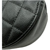 シャネル CHANEL ラウンド チェーンバッグ A70657 30番台 ブラック シルバー金具 キャビアスキン レディース ショルダーバッグ