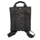 エルメス HERMES エールラインアドPM 2WAY リュック グレー シルバー金具 ナイロンキャンバス レディース ハンドバッグ