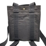 エルメス HERMES エールラインアドPM 2WAY リュック グレー シルバー金具 ナイロンキャンバス レディース ハンドバッグ