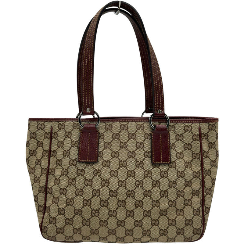 【美品】GUCCI グッチ GGキャンバス トートバッグ ボルドー 113019 グッチ GUCCI GGキャンバスハンドバッグ 113019 ベージュ GGキャンバス