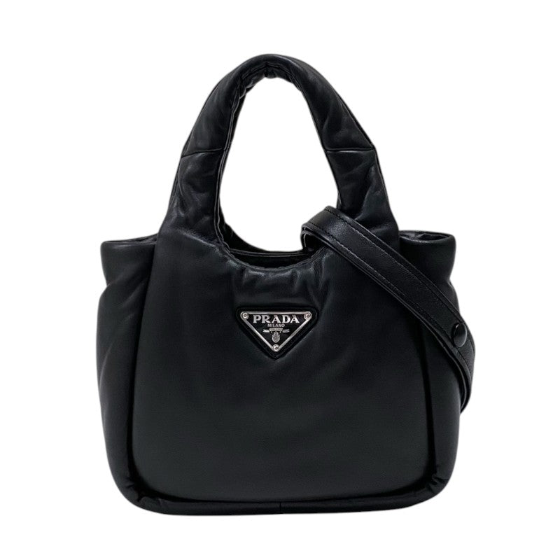 プラダ PRADA ソフトパテッド ミニハンドバッグ 1BA359 ブラック