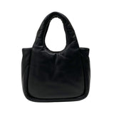 プラダ PRADA ソフトパテッド ミニハンドバッグ 1BA359 ブラック パテッドレザー レディース ハンドバッグ ショルダーバッグ